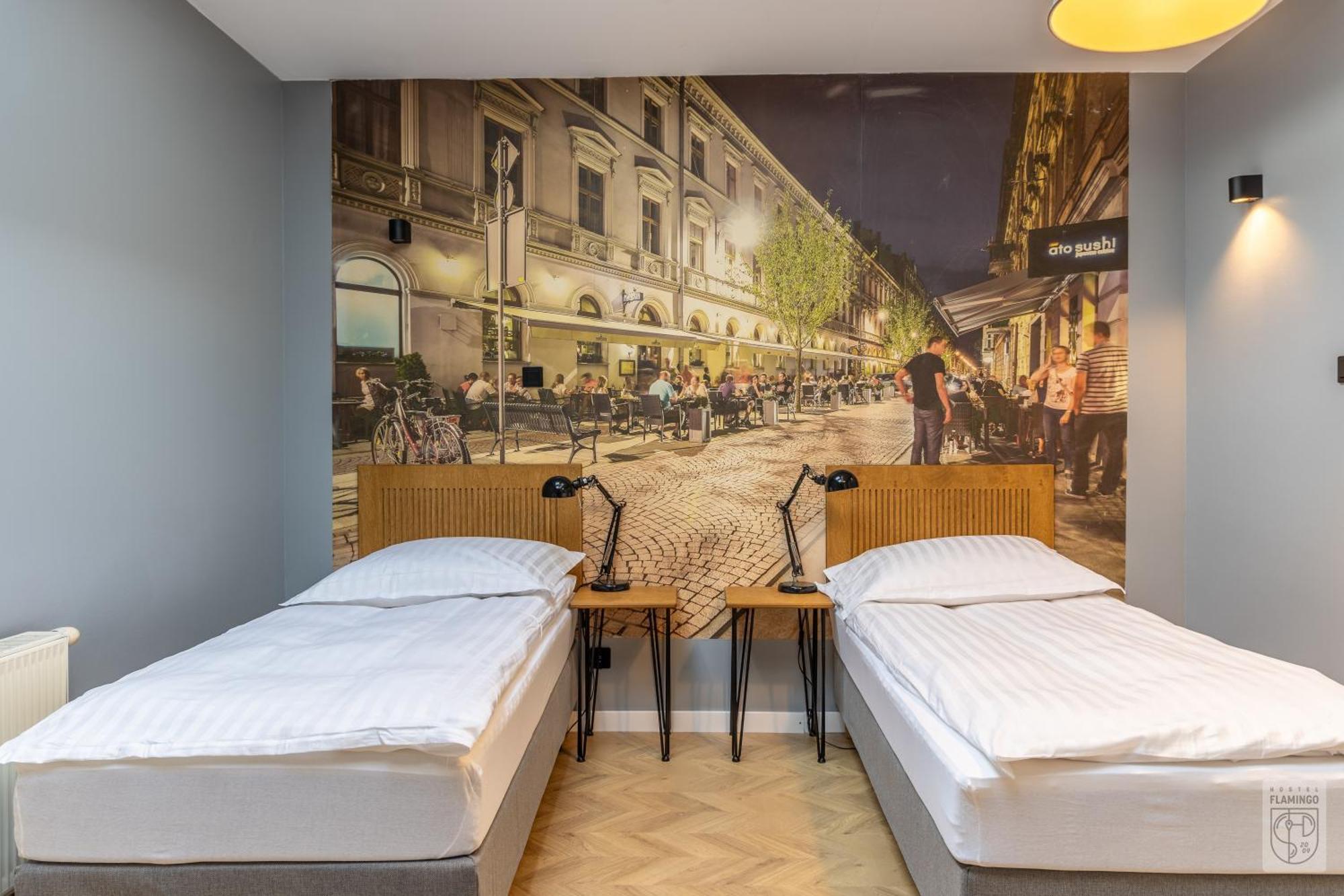 Hostel Flamingo Centrum Łódź Esterno foto