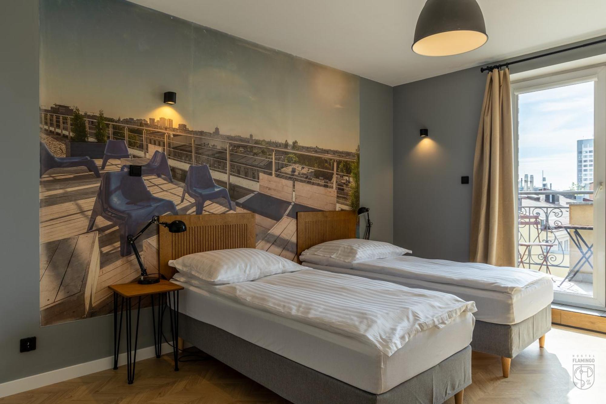 Hostel Flamingo Centrum Łódź Esterno foto