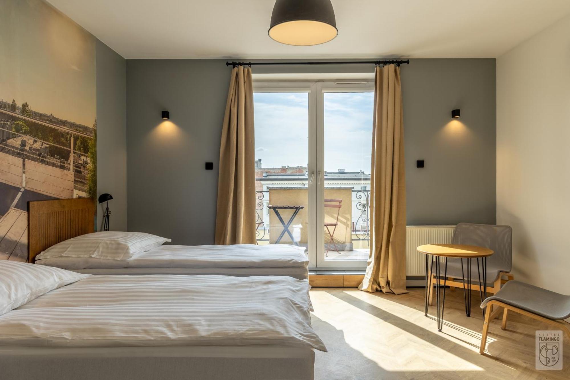 Hostel Flamingo Centrum Łódź Esterno foto